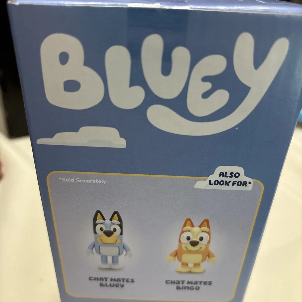Bluey Chat Mates Chilli & Bandit Talking Figures 10 Phrases Moose Toys New